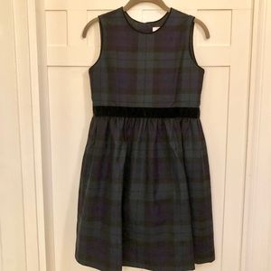 Brooks Brothers Girls Plaid Wool Dress